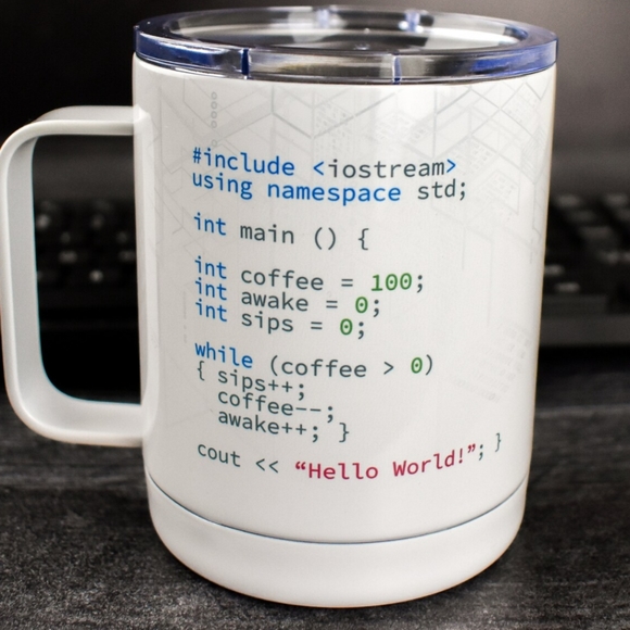Other Accessories - MUST GO! NWOT Computer Coding Travel Mug 10 oz.